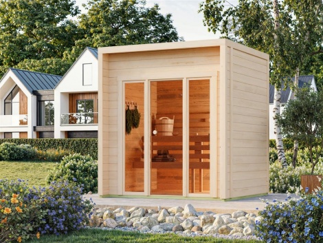 Pihasauna FREYA XS 44 | 2.2 x 2.1 m; 44 mm