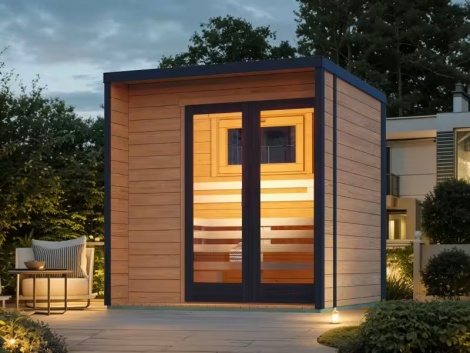 Sauna DONNY 44 B | 2.3 x 2.4 m; 44 mm