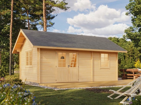Loma- ja pihamökki TEXAS 70A | 4.9 x 6.8 m; 70 mm