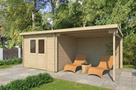 Moderni vaja verannalla GENT 28 A | 6.0 x 3.3 m; 28 mm