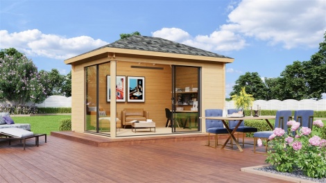 Paviljonki ALU 44 B | 4.5 x 3.2 m; 44 mm