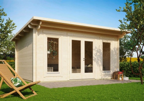 Tyylikäs moderni pihavaja JACOB 44 E | 4.6 x 5.4 m; 44 mm