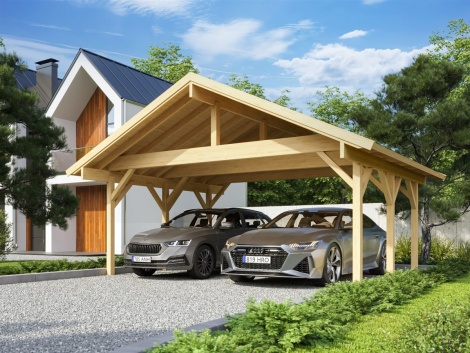 Kahden auton autokatos RICHARD XL | 5.1 x 6.3 m