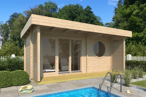 Pihasauna SIRPA 44 | 4.1 x 5.9 m; 44mm