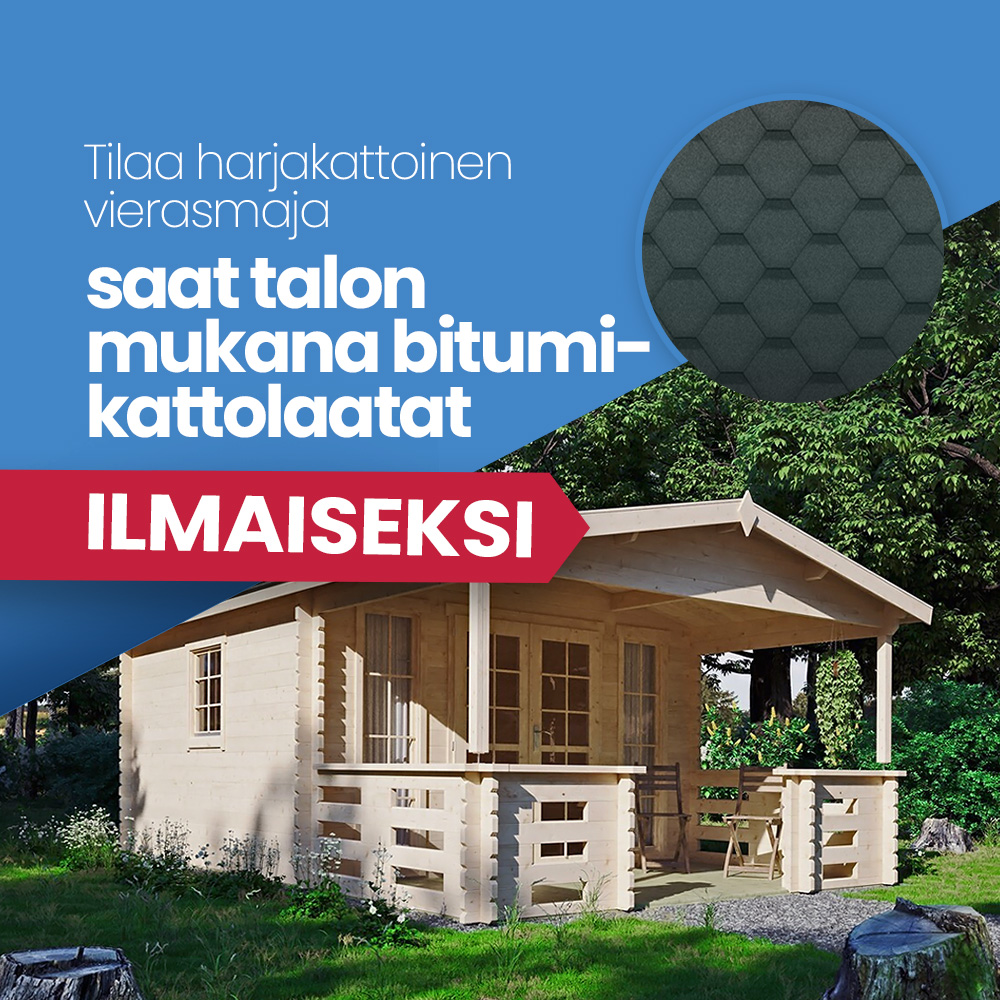 Tilaa harjakattoinen vierasmaja