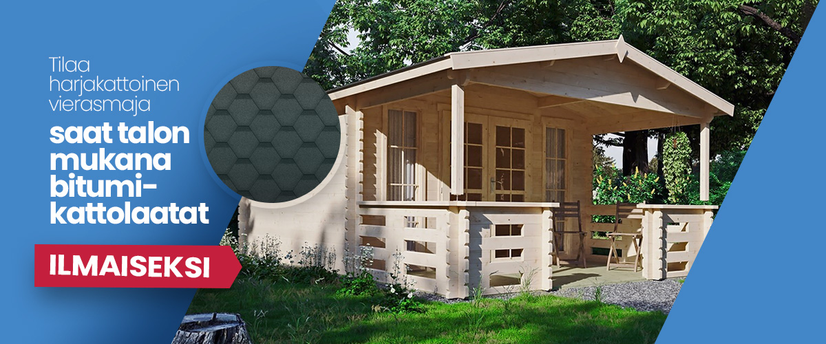 Tilaa harjakattoinen vierasmaja